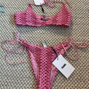 NWT Triangl Cora Alina Crochet Bikini, XS, Cheeky